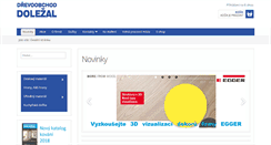 Desktop Screenshot of drevoobchoddolezal.cz